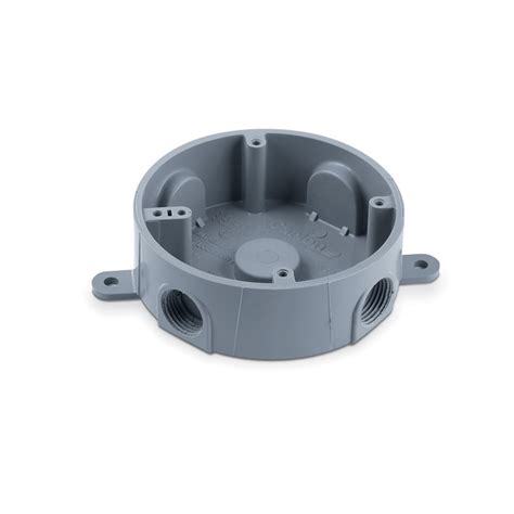 pan box electrical|round shallow wall electrical box.